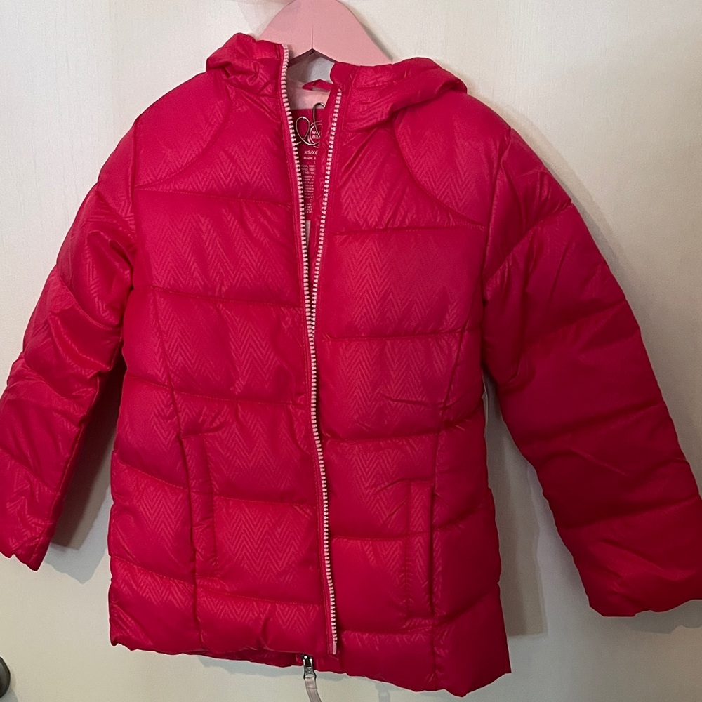 Wonder Nation Vibrant Pink Puffer Jacket